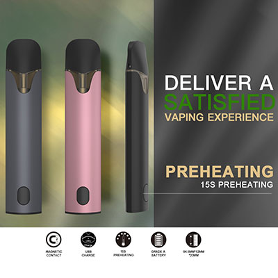 Last design preheating CBD vapor pen kit electronic cigarette vape pod HB03